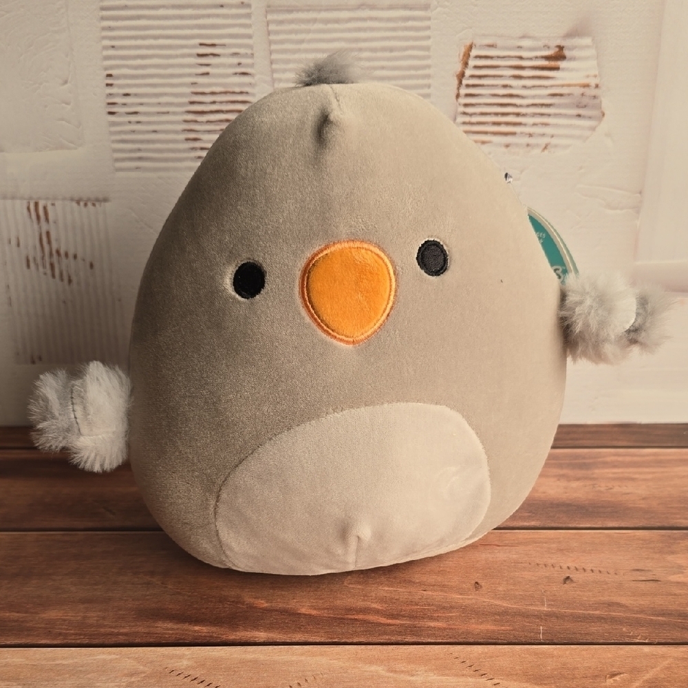 FERGO| SQUISHMALLOW GRAY/ORANGE PLUSH TOY - Picture 2 of 6